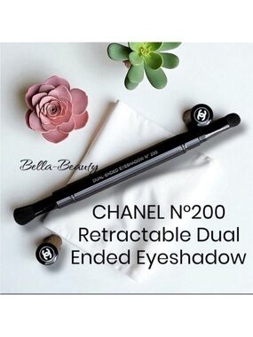 Chanel N° 200 Retractable Dual-Ended Eyeshadow Brush N°200     ~NEW~